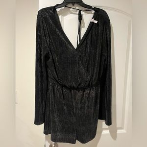 Ribbed Open Back Romper